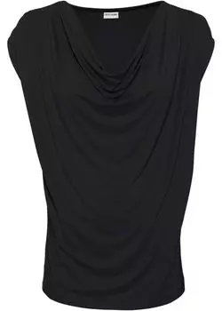 Рубашка «водопад» Bodyflirt, черный