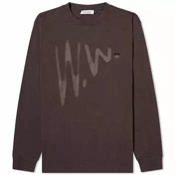 Рубашка Wood Wood Herc Shadow Long Sleeve, цвет Brown Chocolate