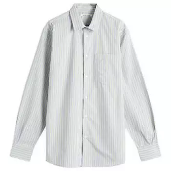 Рубашка Wood Wood Nico Poplin Shirt, цвет Frosty Pinstripe