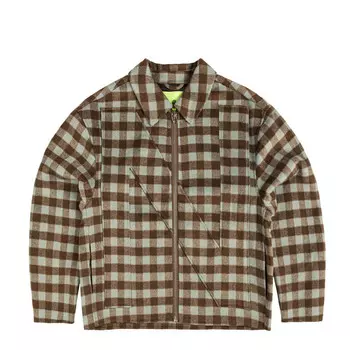 Рубашка wool check overshirt New Amsterdam Surf Association, мультиколор