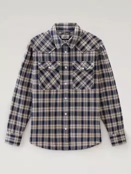 Рубашка Woolrich, цвет dunkelblau/creme