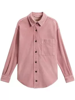 Рубашка Woolrich из вельвета, розовый