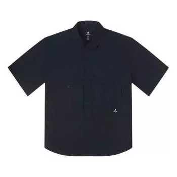 Рубашка wordmark utility shirt 'black' Converse, черный