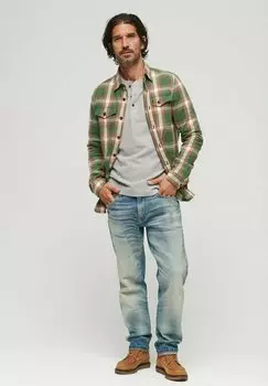 Рубашка WORKER CHECK Superdry, цвет work check green