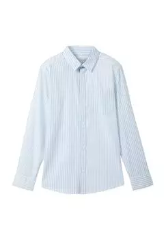 Рубашка, воротник Кент, рукав 1/1, детская TOM TAILOR, цвет Blue White
