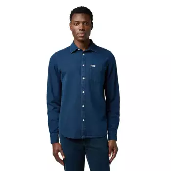 Рубашка Wrangler 1 Pocket Regular Fit, синий