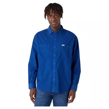 Рубашка Wrangler 2 Pocket Patch Relaxed Fit, синий