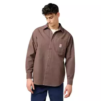 Рубашка Wrangler CJ 1 Pocket Loose Fit, коричневый