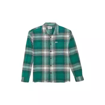 Рубашка Wrangler Frayed Plaid, зеленый