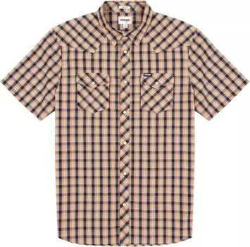 Рубашка WRANGLER Regular fit Button Up, коричневый