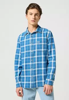 Рубашка Wrangler, синий деним