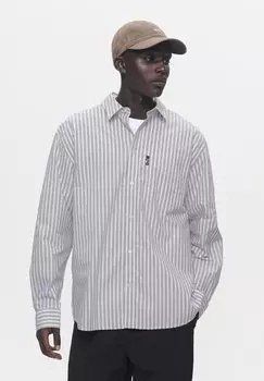 Рубашка WW DAY STRIPE DOUBLE A BY W.W., темно-серый