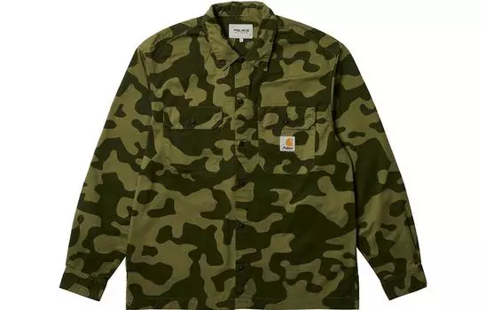 Рубашка X Carhartt Wip с длинным рукавом Master PALACE, зеленый