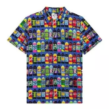 Рубашка x fergus all over print rayon short sleeve shirt 'multi-color' Vans, мультиколор