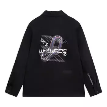 Рубашка x glare way of wade графическая куртка Li-Ning, черный