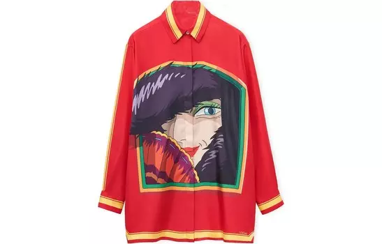 Рубашка X Howl"s Moving Castle унисекс красная Loewe, красный