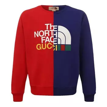Рубашка x the north face sweatshirt 'blue red' Gucci, синий