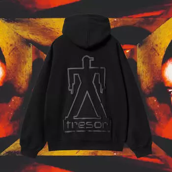 Рубашка X Tresor Basement Hooded Sweatshirt Carhartt Wip, черный