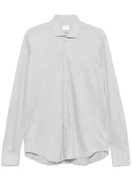 Рубашка Xacus с узором «ёлочка», серый