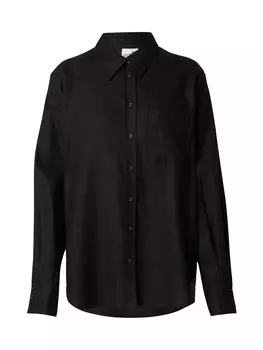 Рубашка YAS Blouse FLAXY, черный