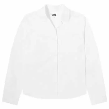 Рубашка Ymc Annie Pleated Back Shirt, белый