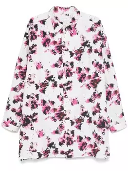 Рубашка Yohji Yamamoto Khadi Flower, белый