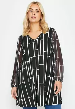 Рубашка Yours Clothing, антрацит