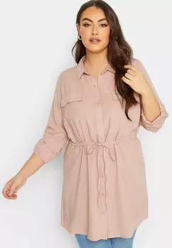 Рубашка Yours Clothing, розовый