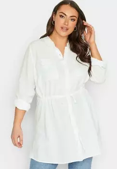 Рубашка Yours Clothing с длинным рукавом, белый