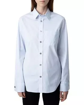 Рубашка Zadig & Voltaire Taskiza Raye, синий