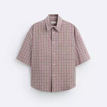 Рубашка Zara Check, розовый