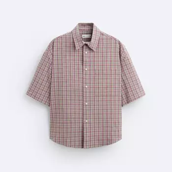 Рубашка Zara Check, розовый