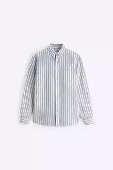 Рубашка Zara cotton - linen, белый