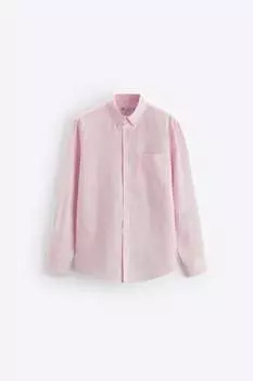 Рубашка Zara cotton - linen, розовый