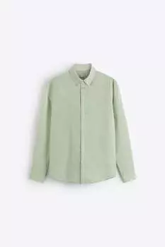 Рубашка Zara cotton, светло-зелёный