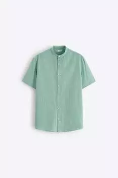 Рубашка Zara creased-effect, зелёный