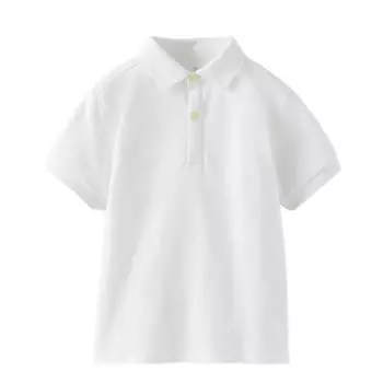 Рубашка Zara Kids Basic Polo, белый
