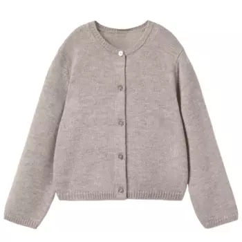 Рубашка Zara Kids Party Wool Blend Knit, коричневый