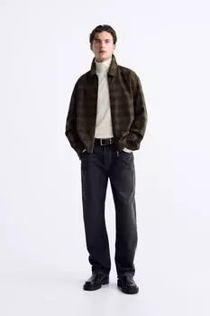 Рубашка ZARA, коричневый