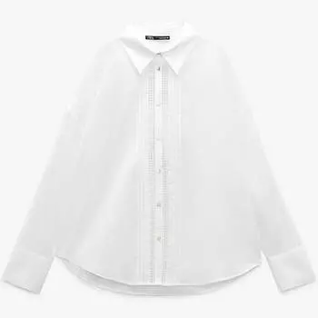 Рубашка Zara Lace, белый
