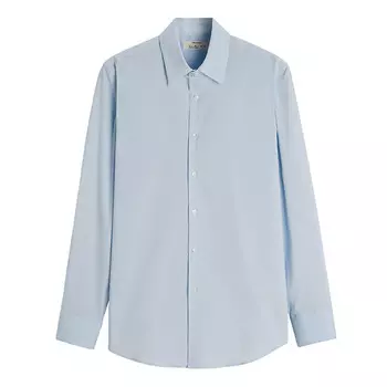 Рубашка Zara Origins Regular Fit, голубой
