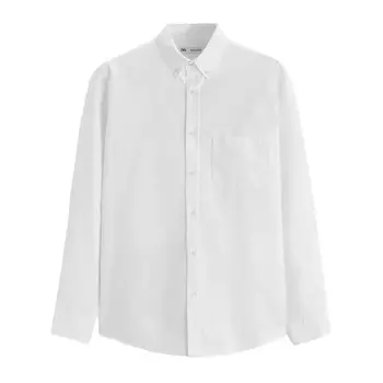 Рубашка Zara Oxford, белый