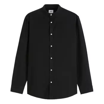 Рубашка Zara Oxford, черный