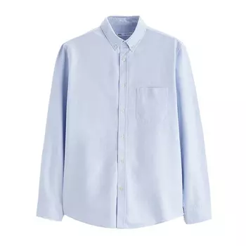 Рубашка Zara Oxford, небесно-голубой