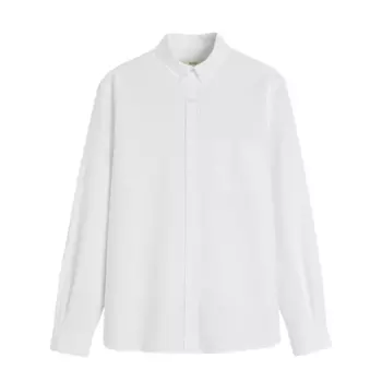 Рубашка Zara Oxford Shirt With Pocket, белый