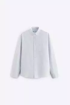Рубашка Zara striped oxford, белый
