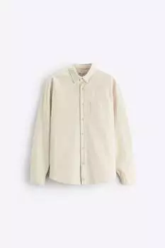 Рубашка Zara with pocket, бежевый