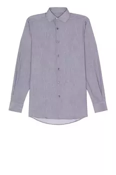 Рубашка Zegna Detachable Stays Long Sleeve, цвет Light Grey