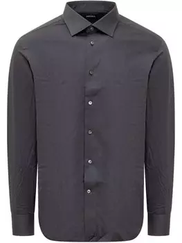 Рубашка Zegna на пуговицах, серый