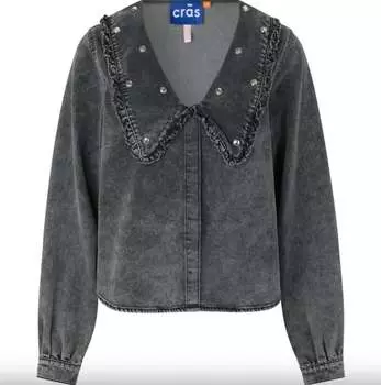 Рубашка Zelda из денима черного цвета cras